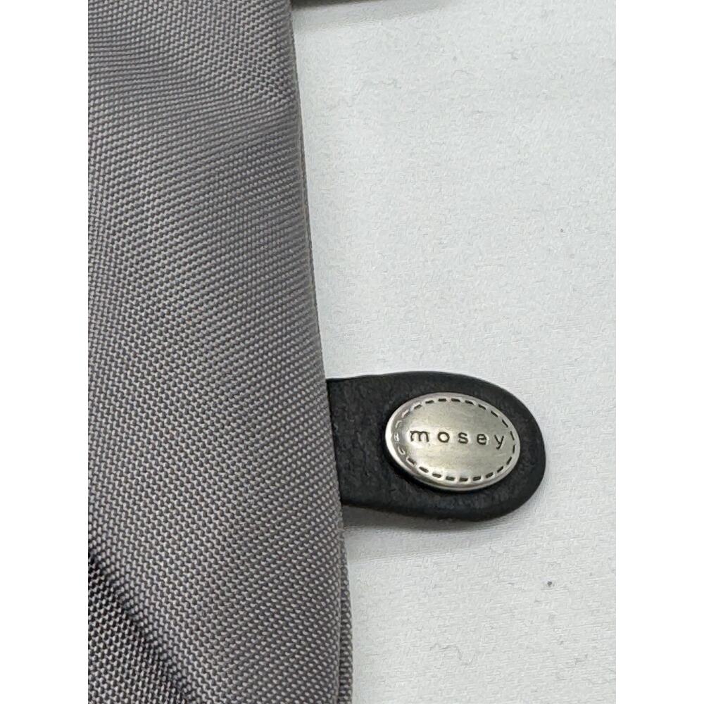 Mosey Life by Baggallini Caster Cross Body Purse Gray Lavender Lining Preowned - Picture 3 of 14